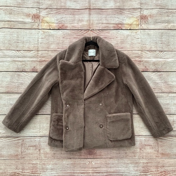Velvet by Graham & Spencer • Brown Faux Fur Teddy Jacket - Women’s Size Large - Picture 12 of 16